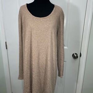 Purejill Women's Beige Tunic Top Size Large CB-AM